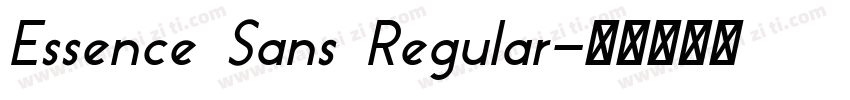 Essence Sans Regular字体转换